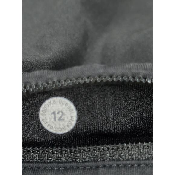 Lululemon Pace Rival Skirt Skort Black Running Tennis Size 12 Women’s - Picture 3 of 7